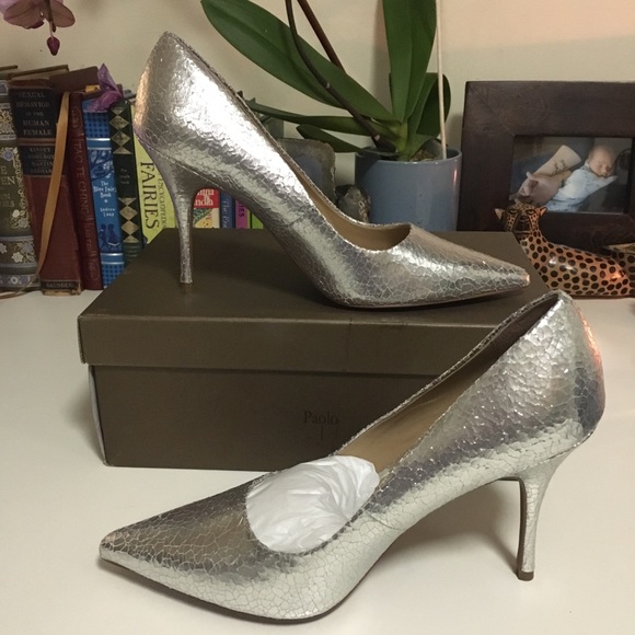 Linea Paolo silver heels NIB 🦩 - Picture 4 of 8